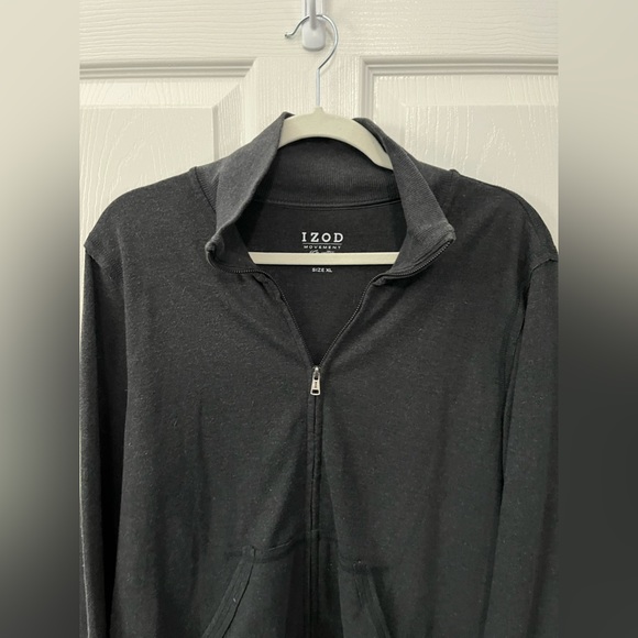 Izod grey size XL zipper front sweatshirt - Picture 2 of 12